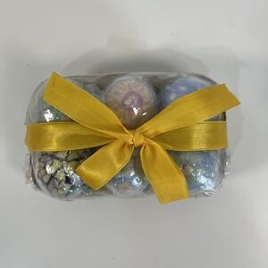 NEW Intricate Floral Detail Easter Egg Candles Set Of 6 Never Been Opened